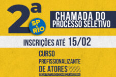 CURSO PROFISSIONALIZANTE DE ATORES - 2ª CHAMADA 2024 (PRESENCIAL)